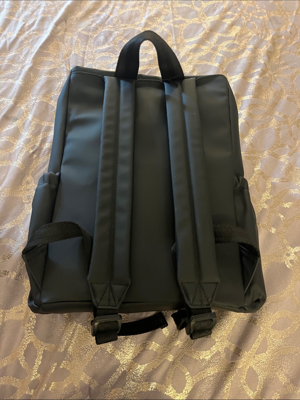 Hunter Black Backpack with Red Zip Accent - Picture 6 of 6
